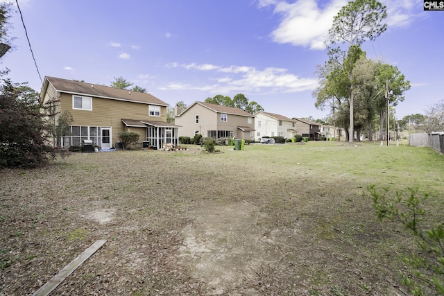 1910 Greenoaks Unit B, Columbia, SC 29206 - view of yard featuring a residential view and a sunroom