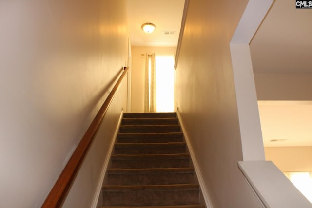 640 Mangrove Trl, Columbia, SC 29229 - staircase featuring visible vents