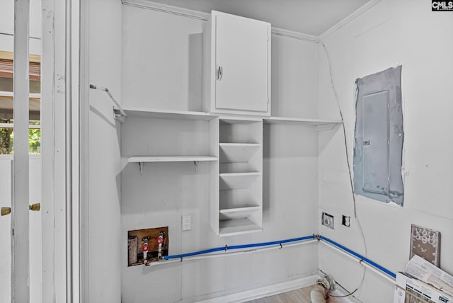 interior space featuring electric panel
