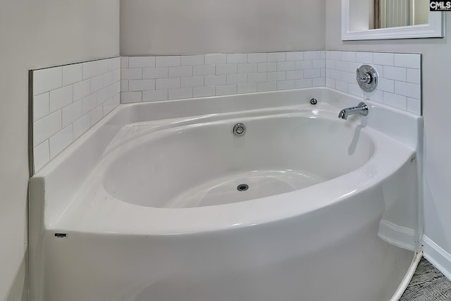 bathroom with a bath
