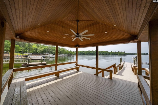 527 Regatta Rd, Columbia, SC 29212 - dock area featuring a water view and boat lift