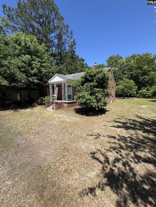 exterior space with a porch