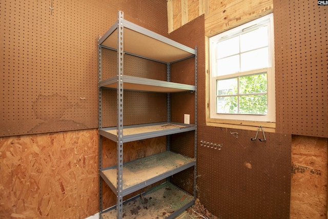 view of storage room