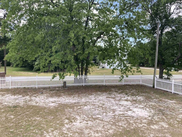 view of yard featuring fence private yard