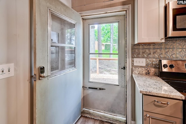 view of doorway to outside