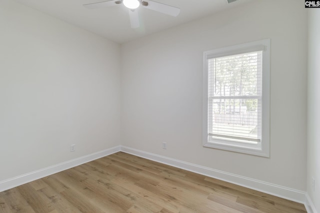 12 Magnolia Bay Ct, Columbia, SC 29229 - empty room with a ceiling fan, light wood-type flooring, and baseboards