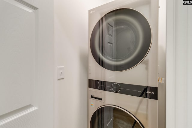 12 Magnolia Bay Ct, Columbia, SC 29229 - washroom with stacked washer and clothes dryer