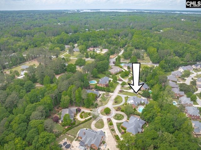 119 Ashley Trace Dr, Lexington, SC 29072 - bird's eye view featuring a view of trees and a residential view