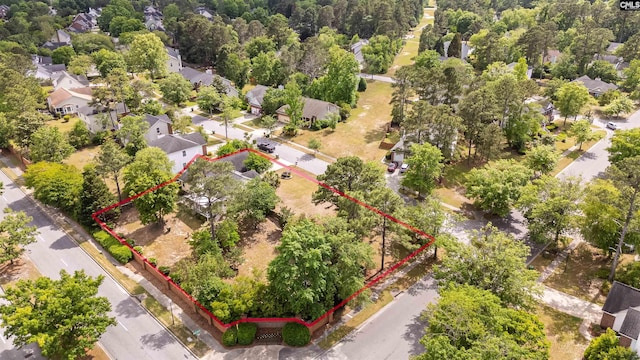 birds eye view of property featuring a residential view