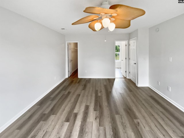 6 Sawdust Ct, Columbia, SC 29209 - empty room featuring baseboards, ceiling fan, and wood finished floors