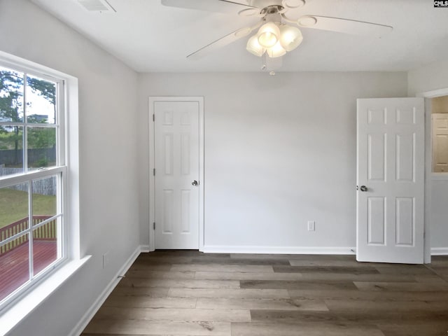 6 Sawdust Ct, Columbia, SC 29209 - unfurnished room with a ceiling fan, baseboards, and wood finished floors