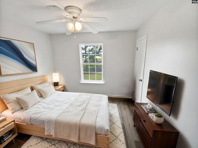 6 Sawdust Ct, Columbia, SC 29209 - bedroom featuring baseboards, a ceiling fan, and wood finished floors