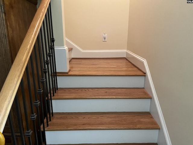view of stairs