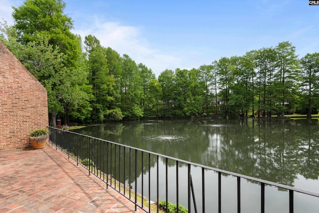 view of water feature