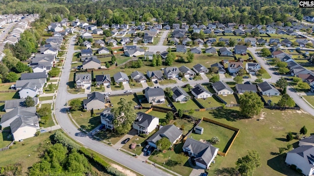 drone / aerial view featuring a residential view