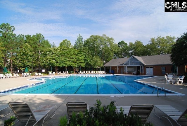 pool featuring a patio