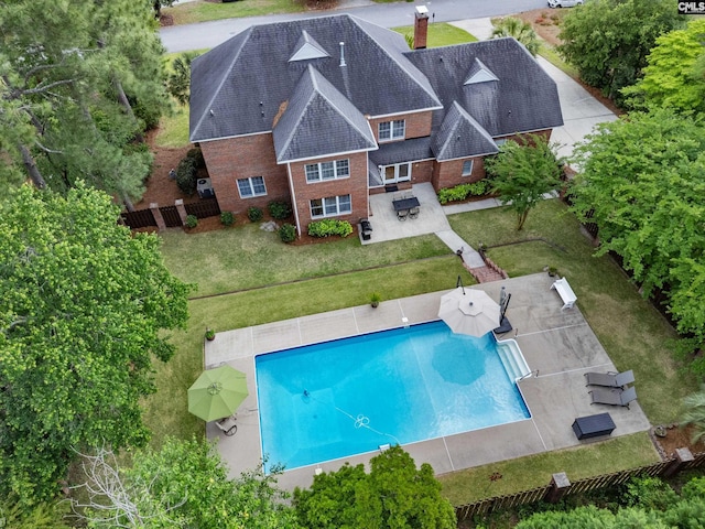 birds eye view of property