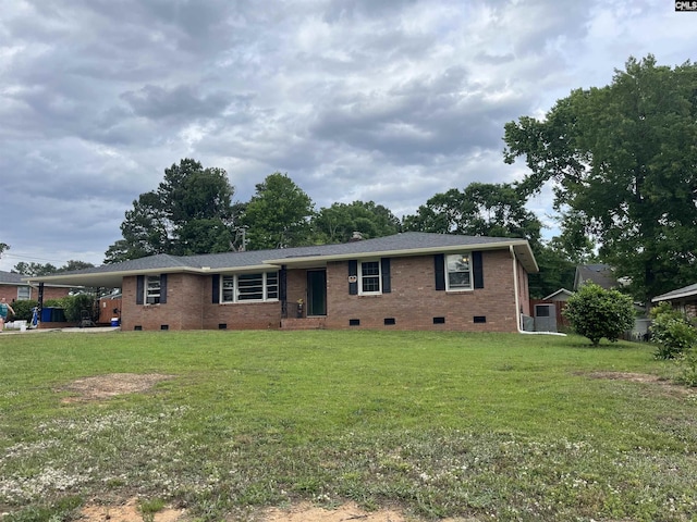 906 Brantley St, Columbia, SC 29210 - ranch-style home featuring a carport, brick siding, and crawl space