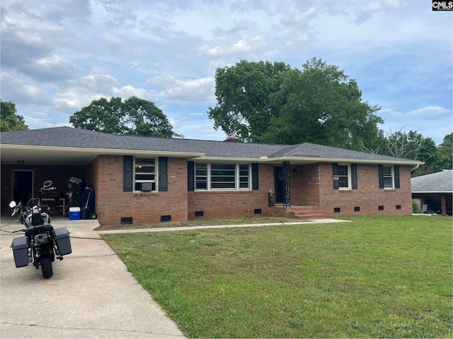 906 Brantley St, Columbia, SC 29210 - single story home featuring brick siding, crawl space, driveway, and a front yard
