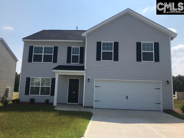 730 Lansford Bay Dr, West Columbia, SC 29172 - traditional-style home with an attached garage, a front lawn, and concrete driveway