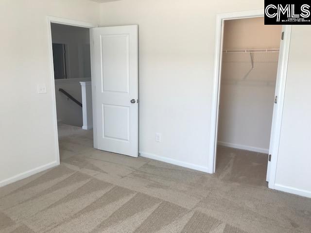 730 Lansford Bay Dr, West Columbia, SC 29172 - unfurnished bedroom featuring carpet flooring, baseboards, a spacious closet, and a closet