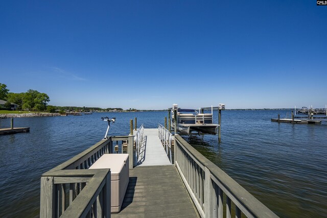 305 Marina Ct, Lexington, SC 29072 - view of dock featuring a water view and boat lift