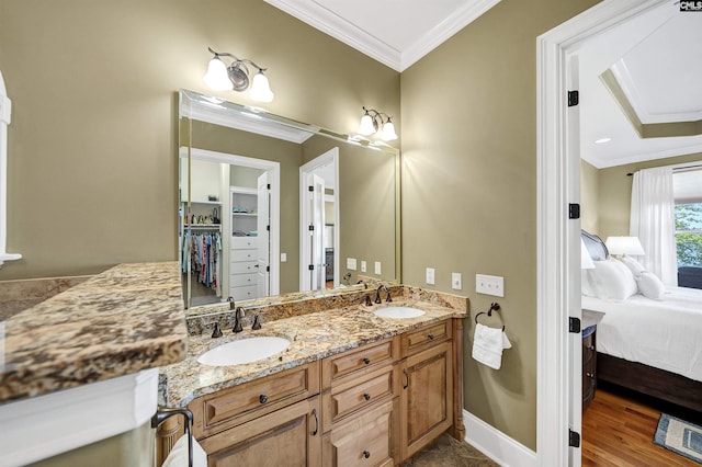 305 Marina Ct, Lexington, SC 29072 - ensuite bathroom with crown molding, a sink, and ensuite bath