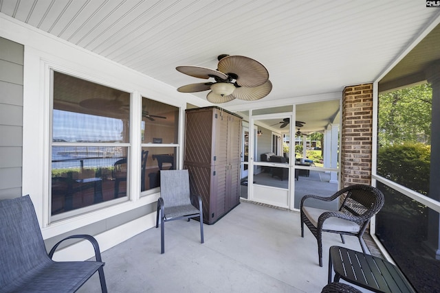 305 Marina Ct, Lexington, SC 29072 - sunroom / solarium with a ceiling fan