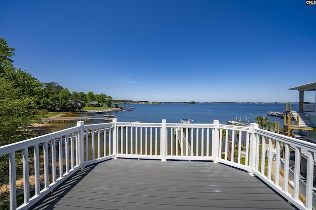 305 Marina Ct, Lexington, SC 29072 - wooden terrace with a water view
