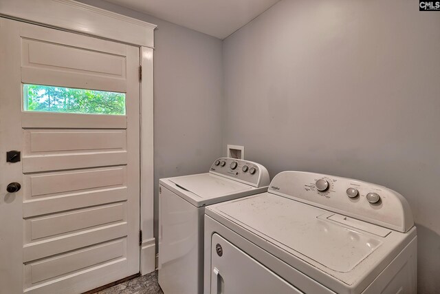 215 Greenbrier Mossydale Rd, Winnsboro, SC 29180 - washroom with washer and dryer and laundry area