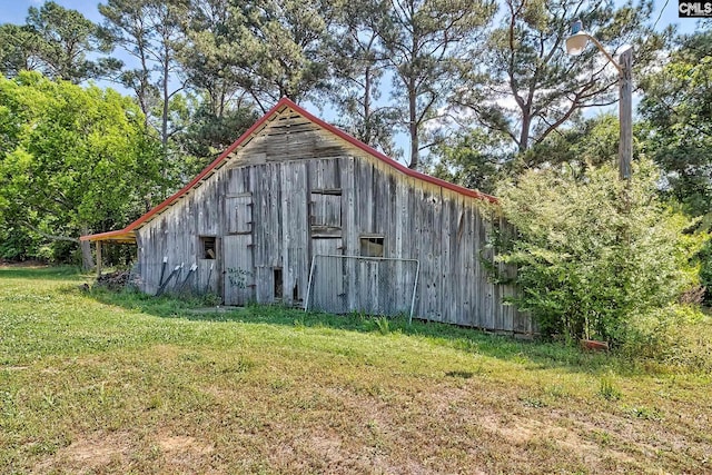 215 Greenbrier Mossydale Rd, Winnsboro, SC 29180 - view of barn featuring a yard