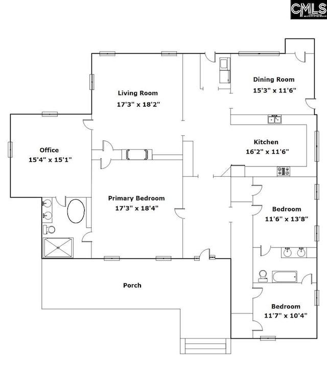 215 Greenbrier Mossydale Rd, Winnsboro, SC 29180 - view of layout