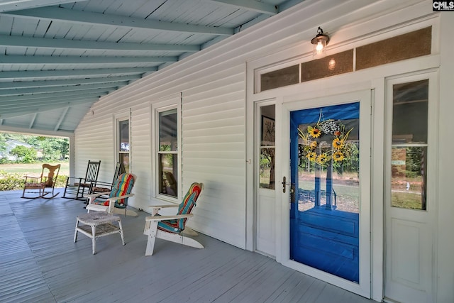 215 Greenbrier Mossydale Rd, Winnsboro, SC 29180 - view of exterior entry featuring a porch