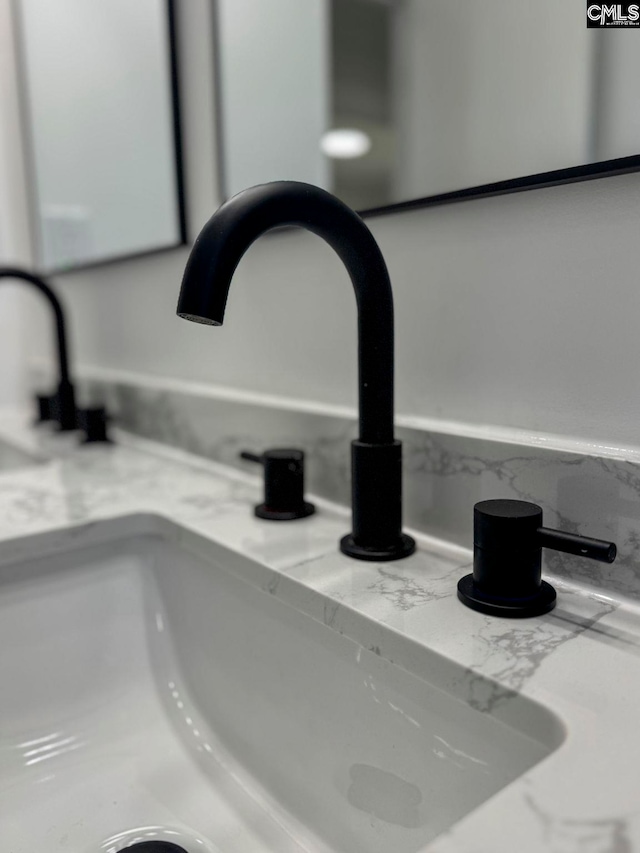 interior details featuring a sink