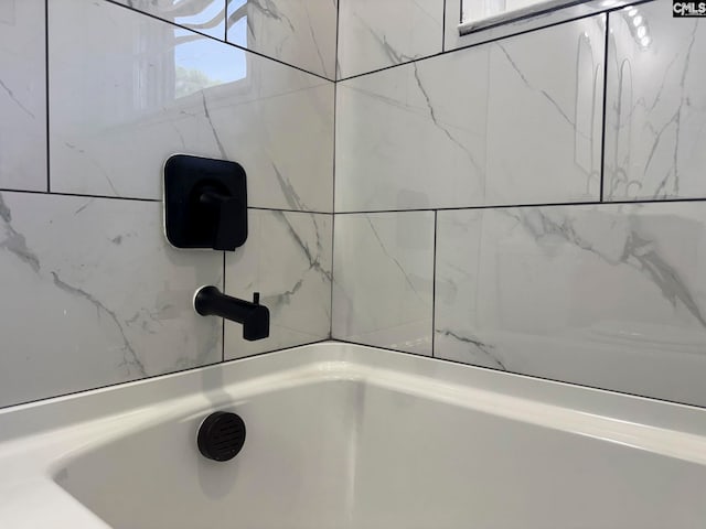 interior details featuring walk in shower