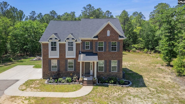 108 Bledsoe Dr, Lexington, SC 29073 - view of front of house with brick siding and a front yard