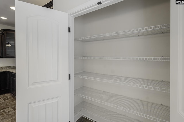 view of pantry