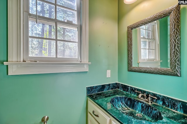 bathroom with vanity