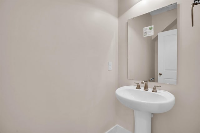 bathroom with a sink