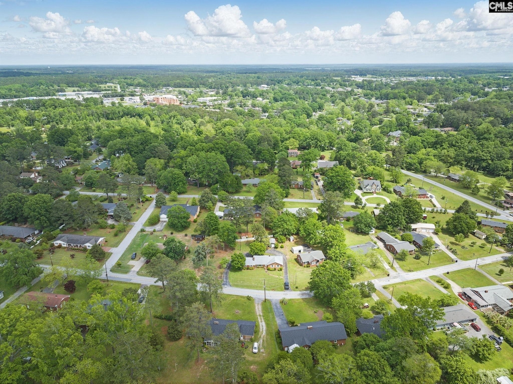 2028 Glenn St, Newberry, SC 29108 - drone / aerial view featuring a view of trees and a residential view