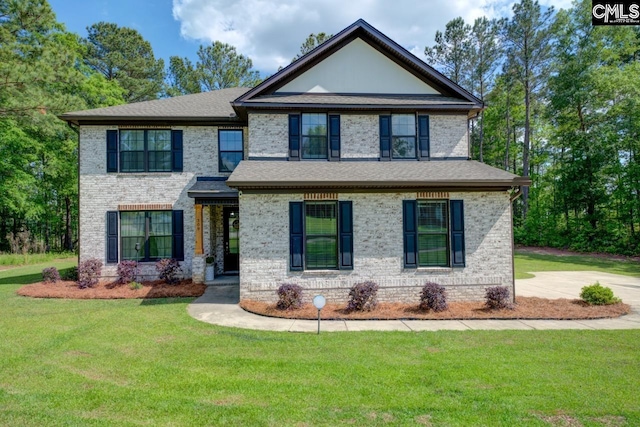 309 Creek Ridge Loop, Blythewood, SC 29016 - view of front facade with a front lawn and brick siding