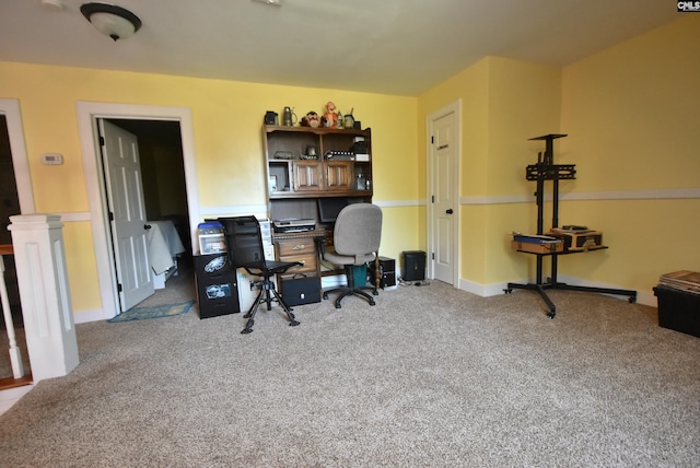 office space featuring carpet floors