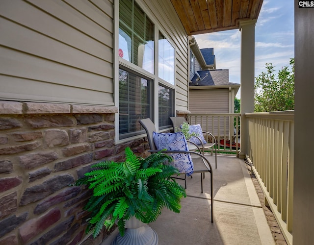 view of patio / terrace featuring covered porch