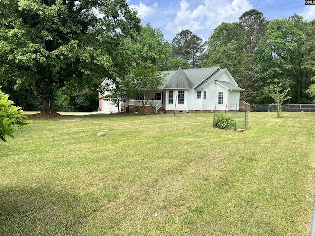 exterior space featuring fence