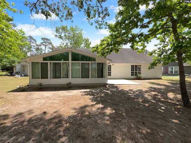 back of house featuring a patio area