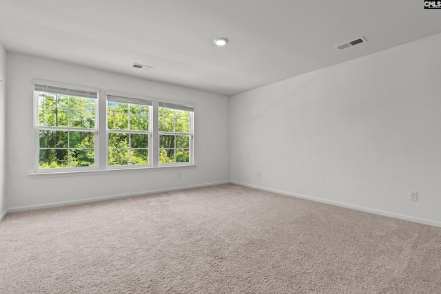 105 Maple Ct, Lugoff, SC 29073 - spare room featuring baseboards, visible vents, and carpet