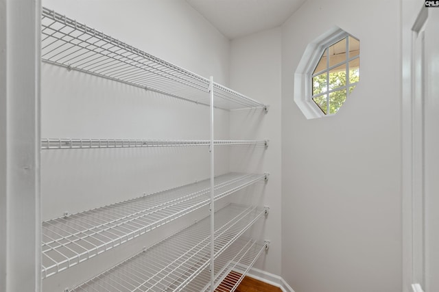 view of storage area