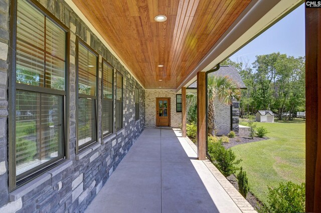 view of patio / terrace with covered porch