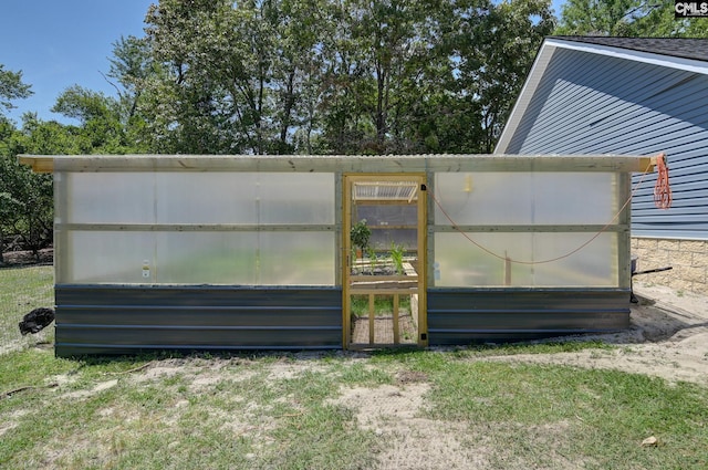 view of greenhouse