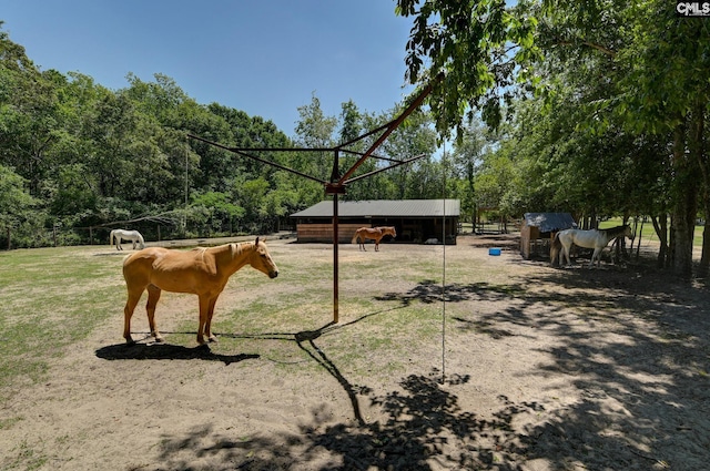 exterior space with an exterior structure and an outbuilding